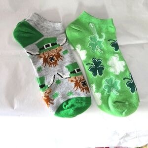 St. Patrick's Day Themed Ankle Socks - Size 4 - 10